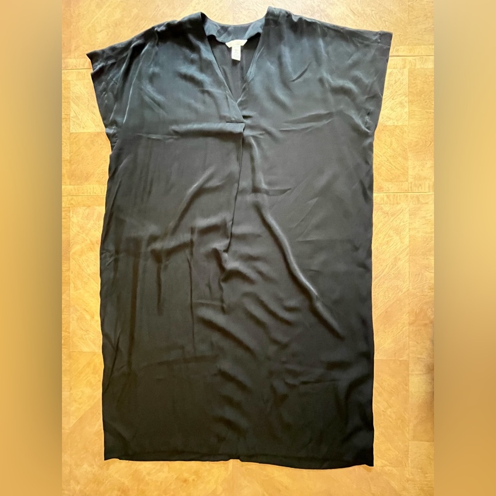 H&M Black Sheath Midi Dress | Size M